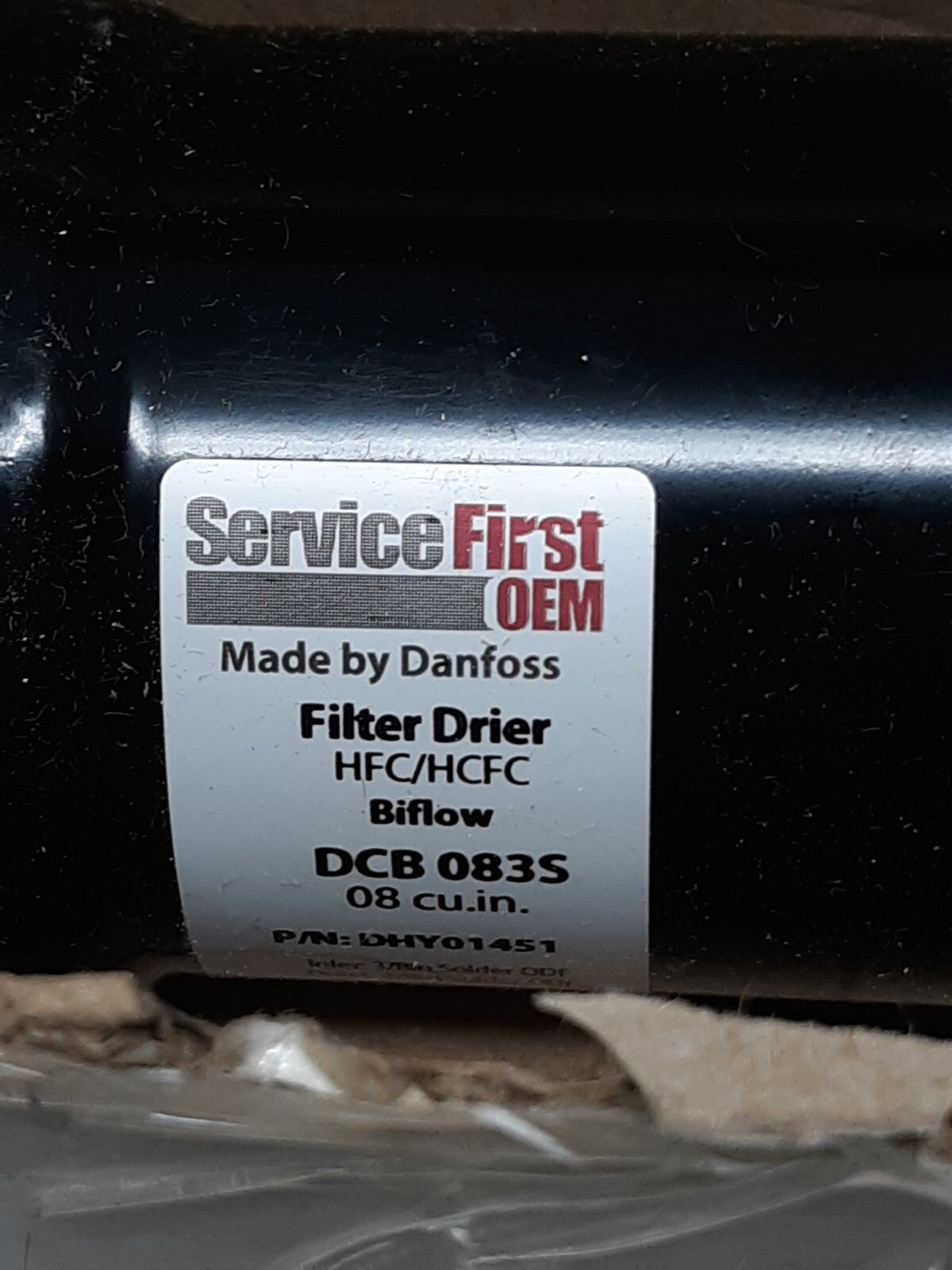 Filter Drier Danfoss Dcb 083s 3/8 in Odf 1-1.5 ton Biflow 023z1433 DHY01451