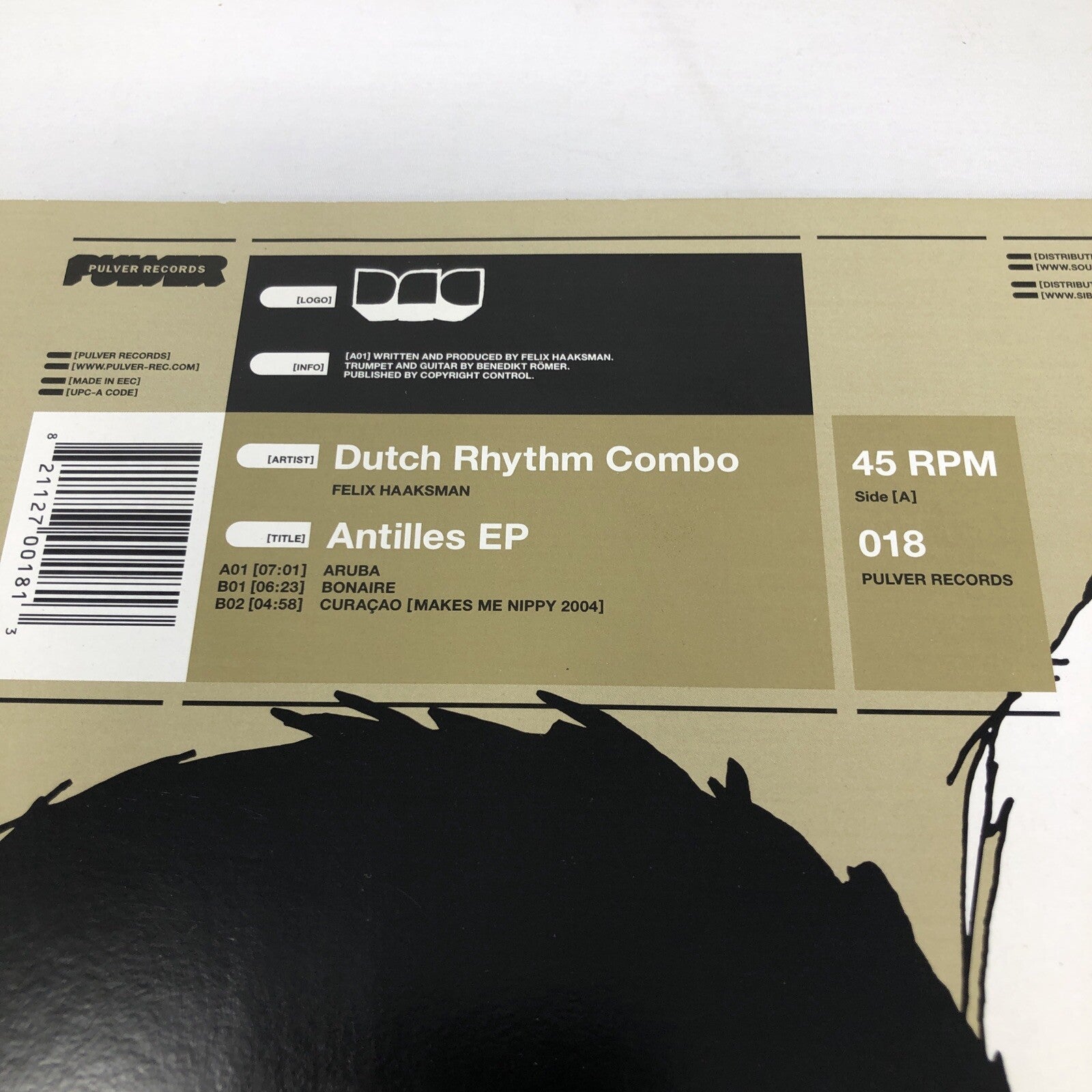 Dutch Rhythm Combo Felix Haaksman Antilles EP