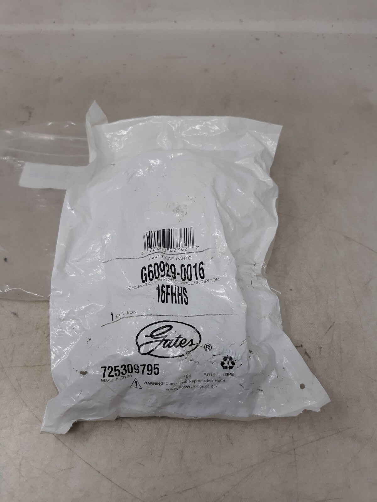 GATES 16G-16FJX G25170-1616 HYDRAULIC HOSE FITTING