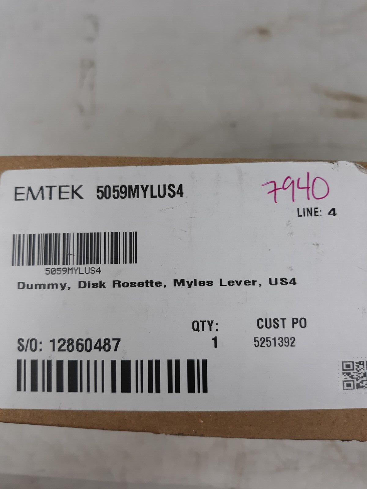 Emtek 5059MYLUS4 Myles Lever Dummy Door Handle with Disk Rosette – Satin Brass