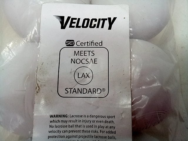Velocity Lacrosse Balls – Official Sized NFHS  SEI  and NCAA Approved - Meets 