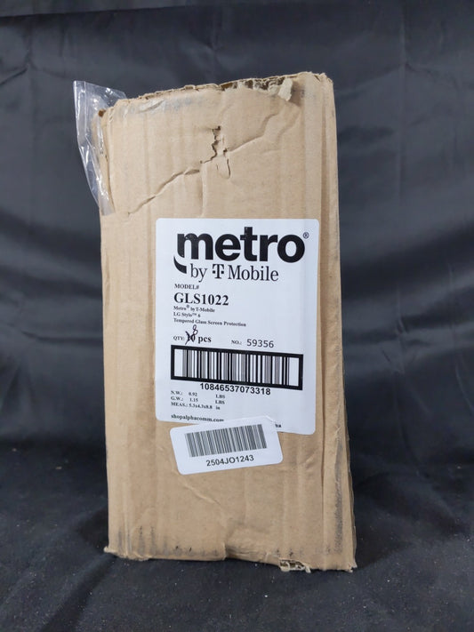 8 Metro Model GLS1022 For LG Stylo 6  HD Clear Tempered Glass Screen Protectors
