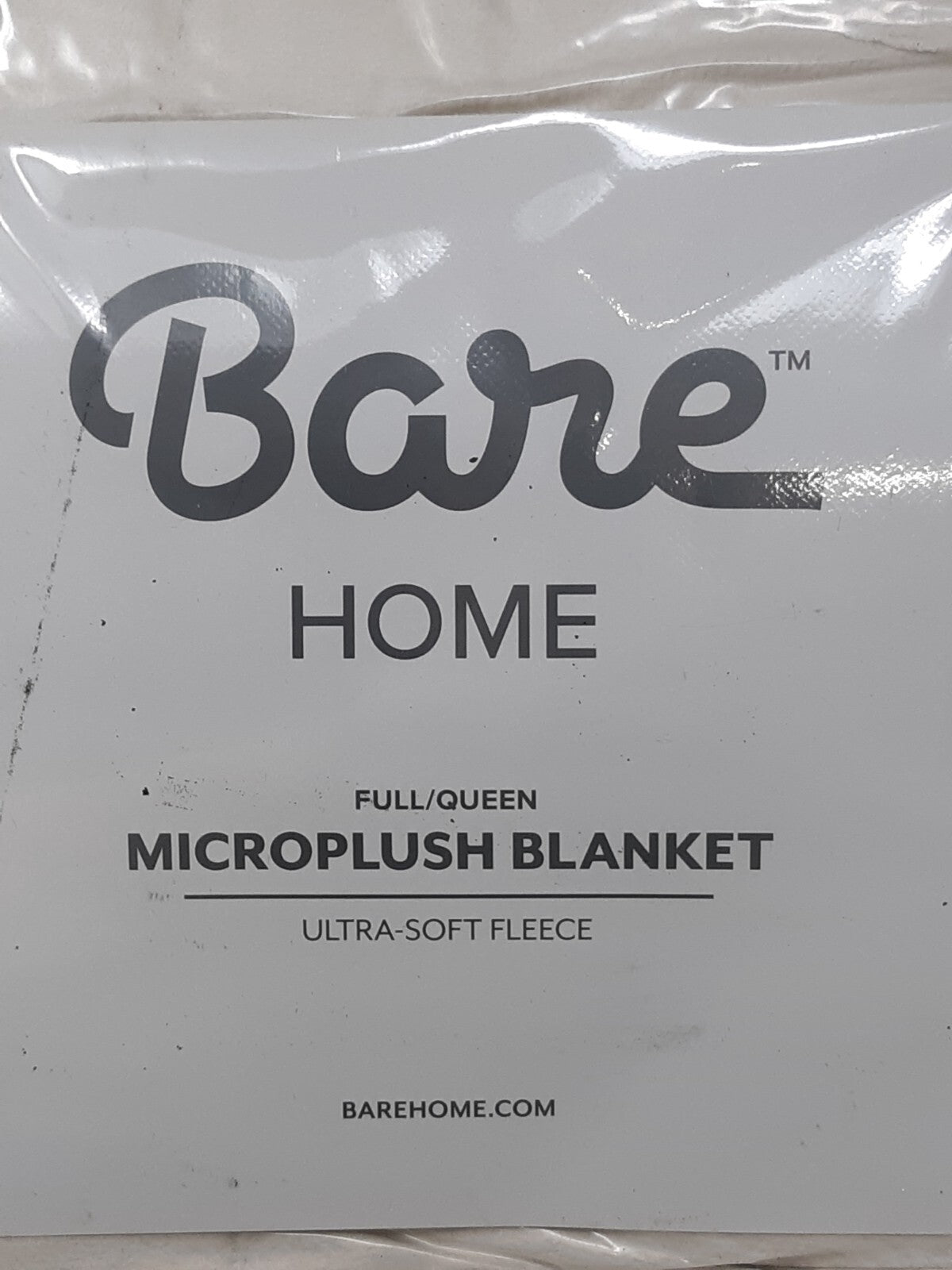 Bare Home Microplush Fleece Blanket - Off White