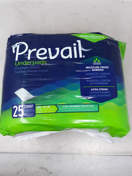 Prevail. Disposable Underpad Fluff 23X36" UP-150/1 25 pads