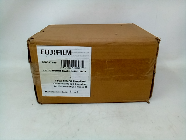 Fuji Film 5x7 3D Mount Black 3/4" 10 Pack 600017195