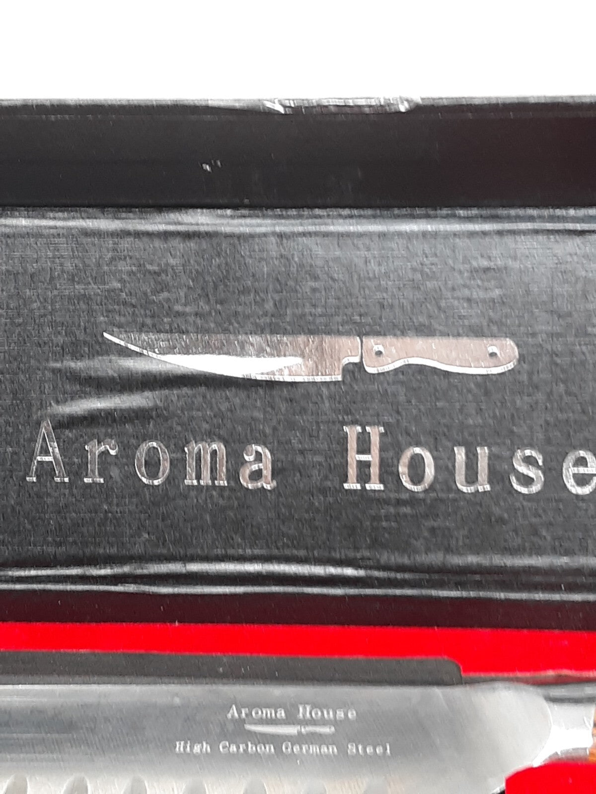 Aroma House Santoku Knife 7 Inch, Kitchen Knife, German High Carbon Stainless