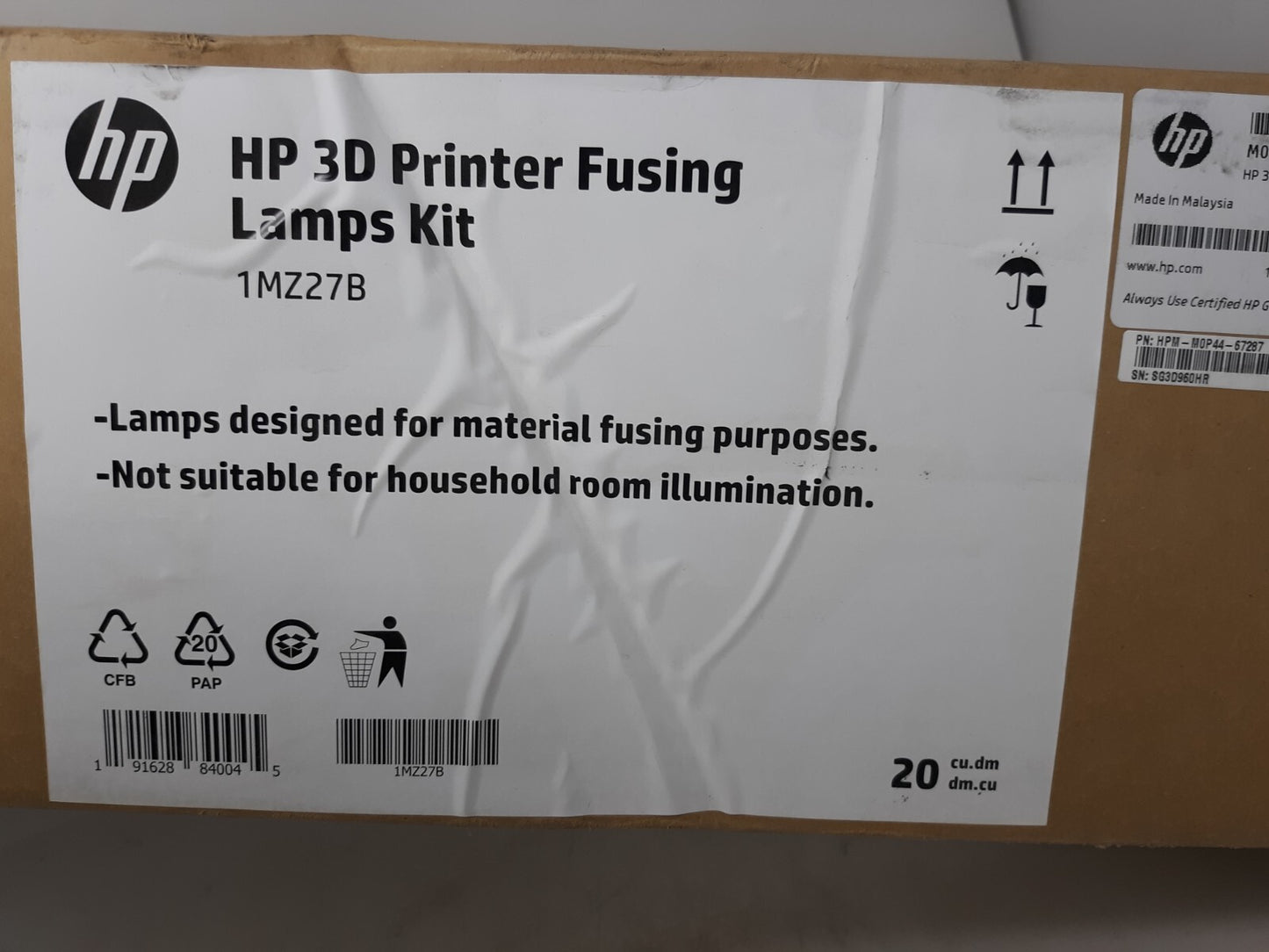 HP 3D Printer Fusing Lamps Kit