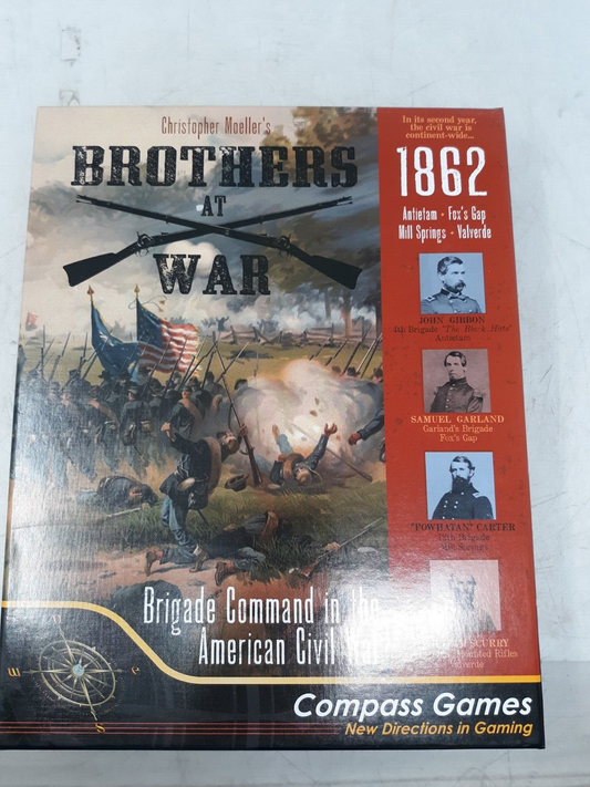 Compass Games Brothers at War 1862 American Civil War Strategy Board Game