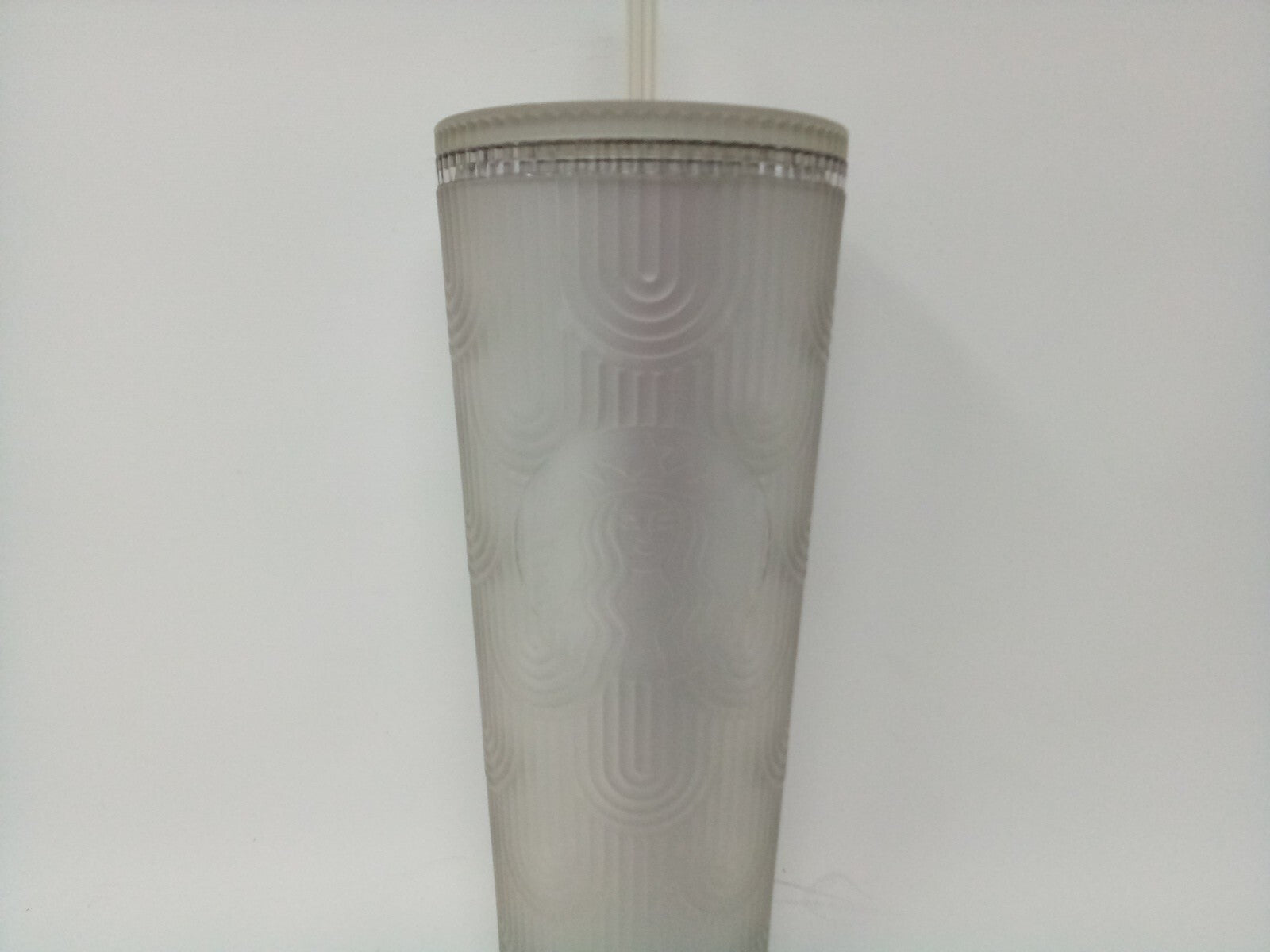 Starbucks 2024 Summer Gray Siren Scales Soft Touch Tumbler Venti 24 oz Cup