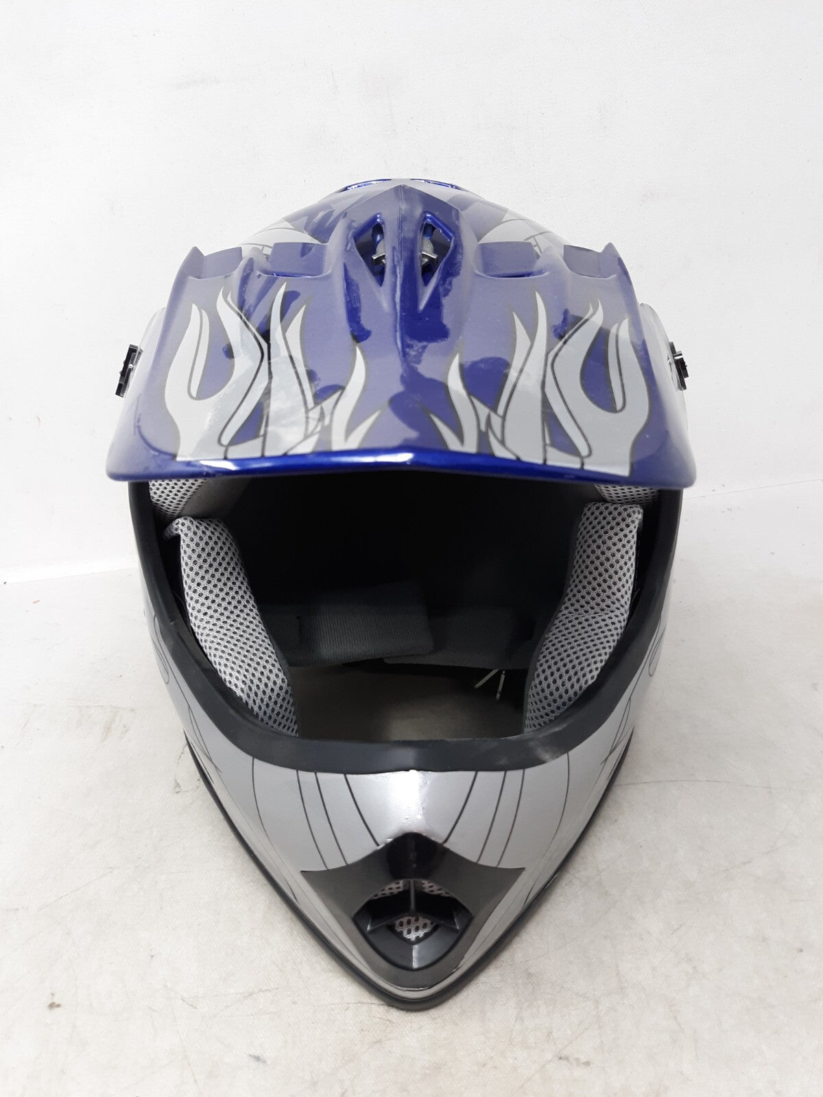 Youth Motocross Helmet HY-601 SET DOT ATV UTV MX - LARGE 53-54cm Blue