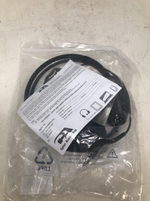 Cyber Acoustics AC-4000 Stereo Headset w/ Single 3.5mm Flex Noise Canceling Mic
