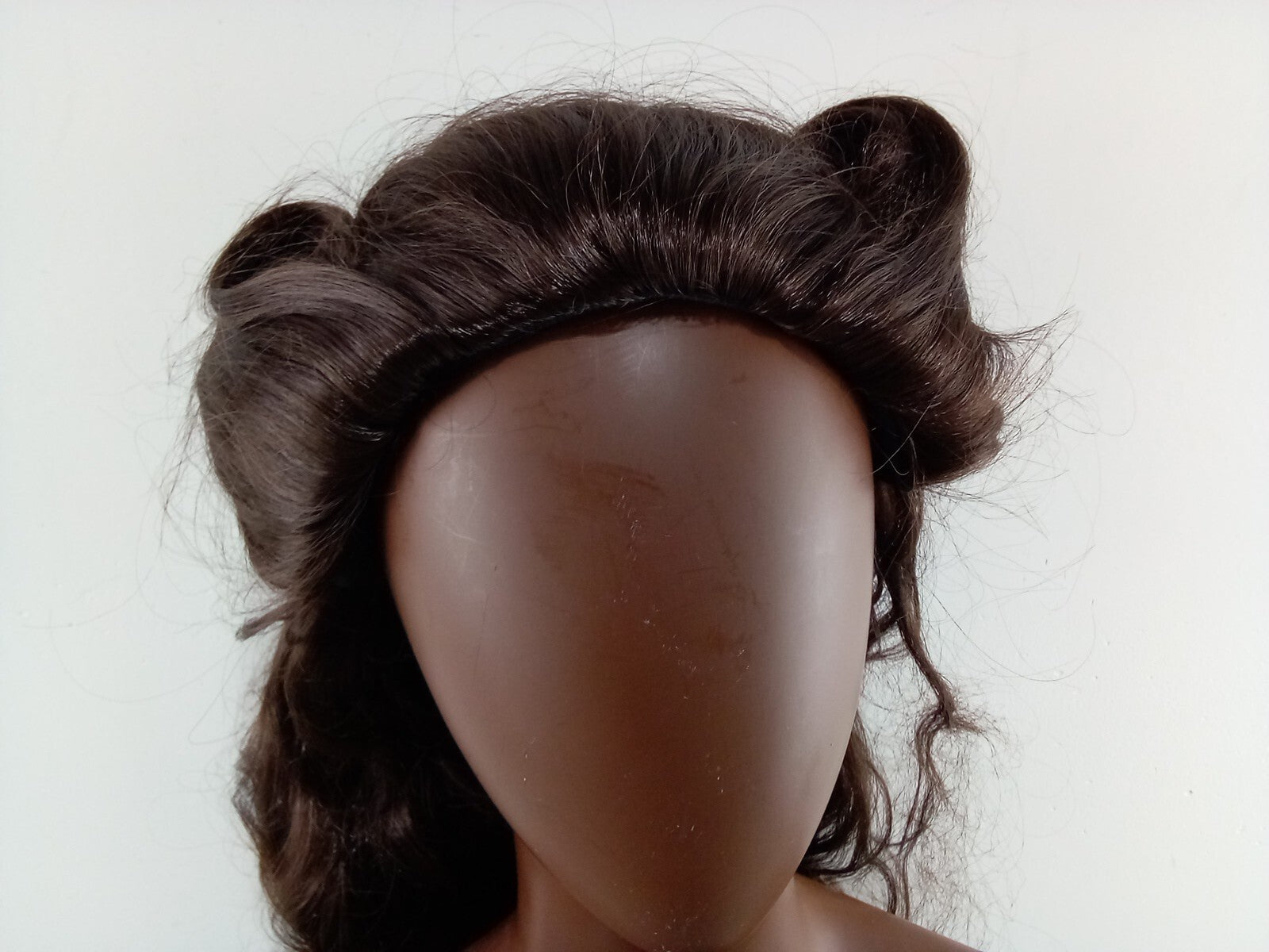 Lacey Costume Wig of New York Collection Style: Deluxe Evita Color 6 Brown 25"