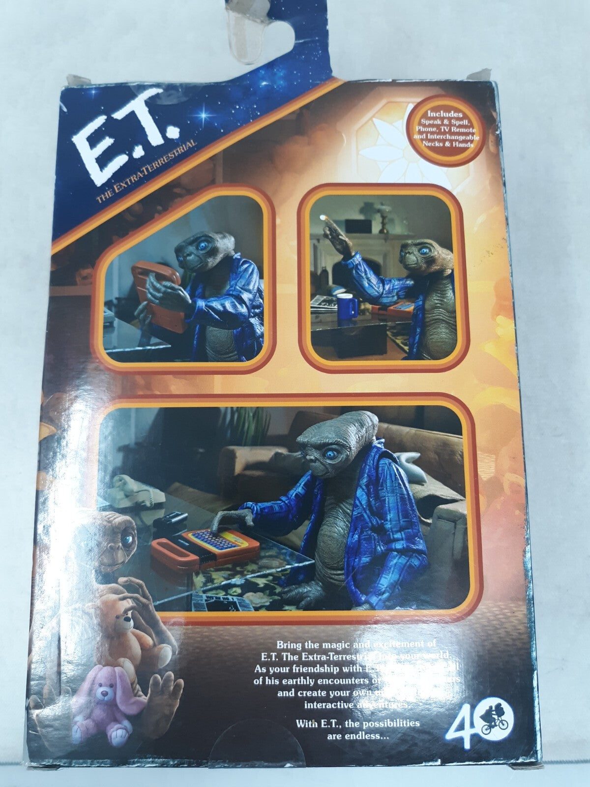 NECA 40TH ANNIVERSARY E.T. EXTRA-TERRESTRIAL ULTIMATE TELEPATHIC E.T. 7" FIGURE