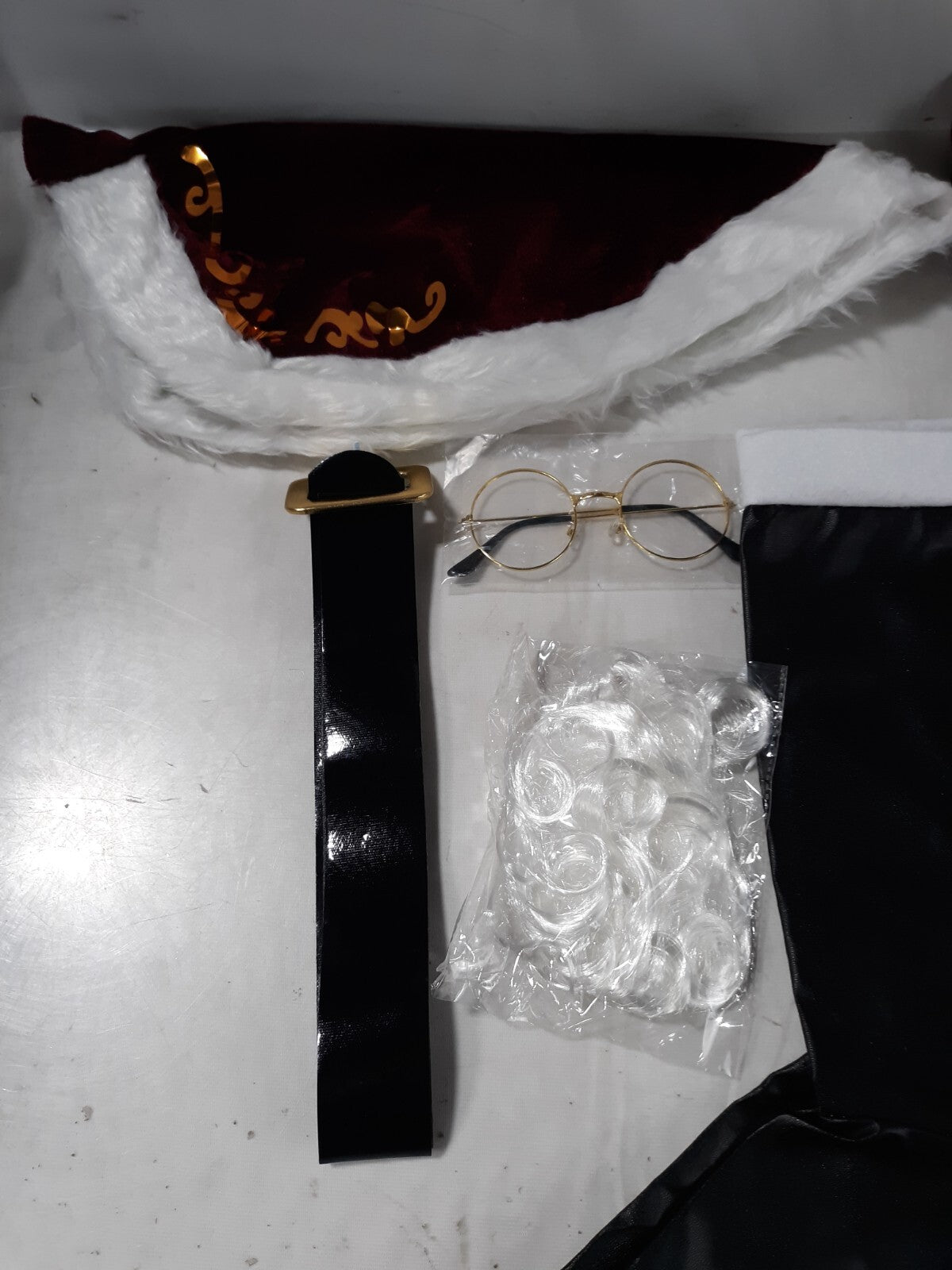 Deluxe Velvet Santa Suit for Adults - 11 Pieces, XL