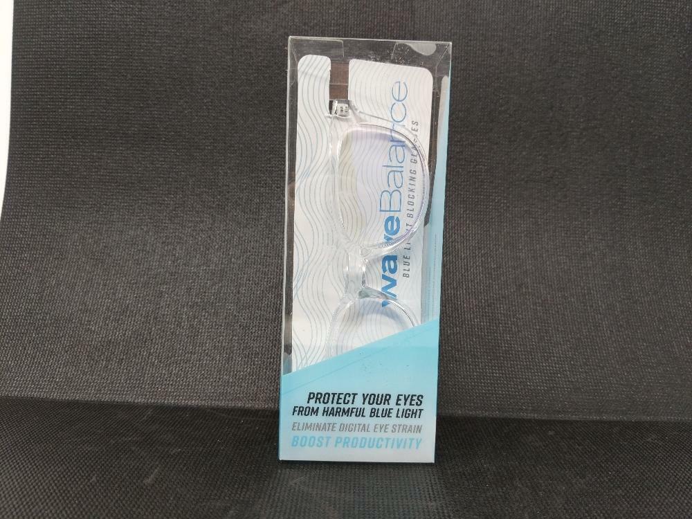 Wavebalance "Selby" Blue Light Reducing Computer and Device Glasses, Crystal