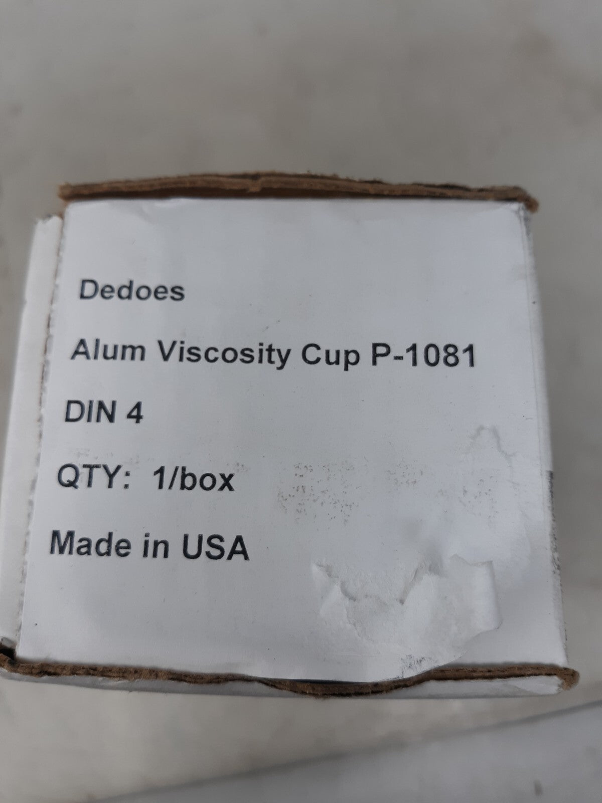 Viscosity Cup Din Aluminum Immersion dedoes din4 p1081   4/6mm gardco