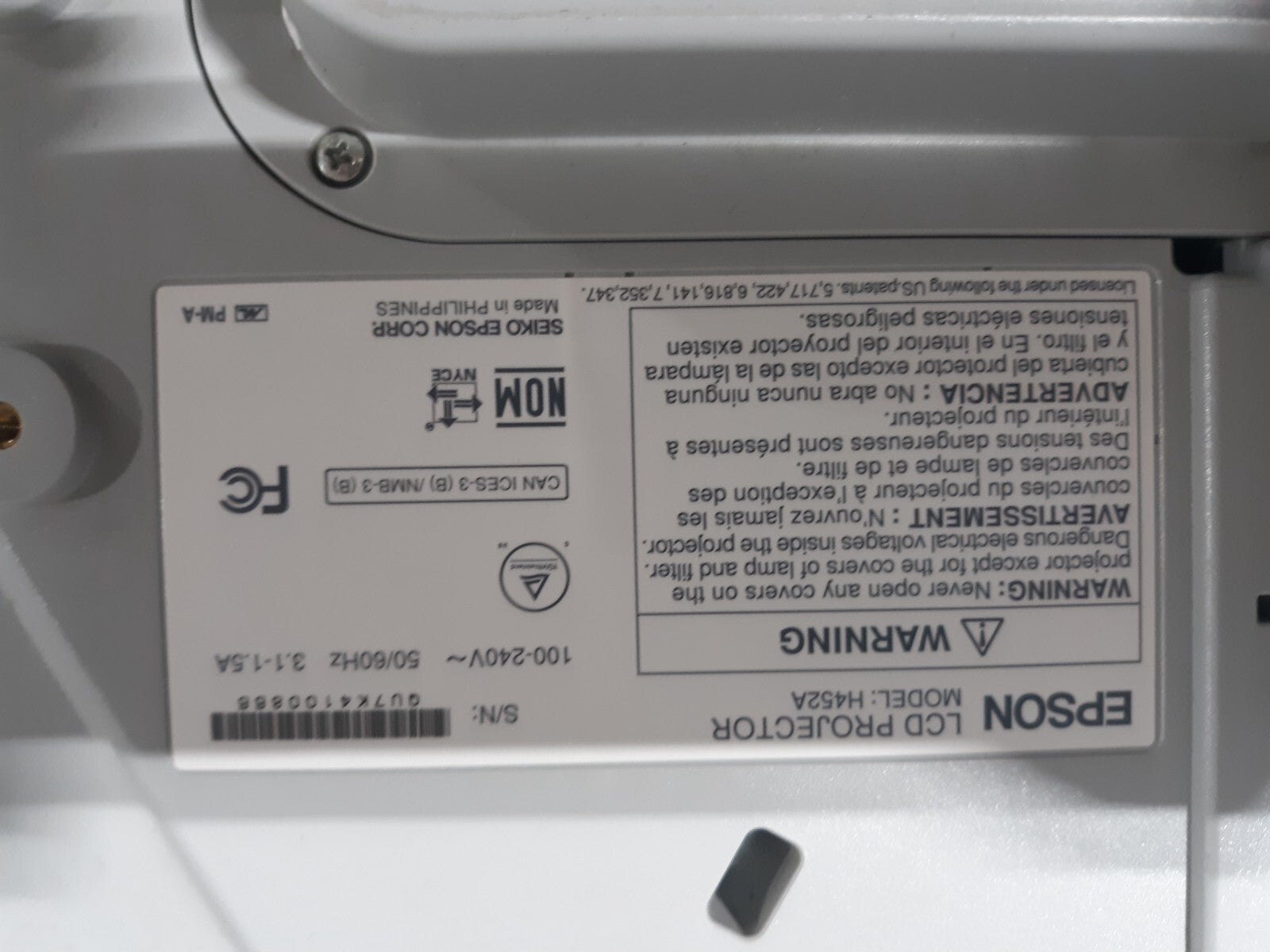 Epson BrightLink 485Wi Interactive WXGA 3LCD Projector HDMI ELPLP71