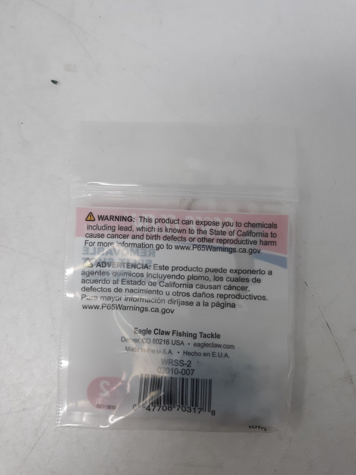 Eagle Claw WRSS-2 Removable Split Shot Size 2 Sinkers Lot of 12 Packs (84 Pcs)