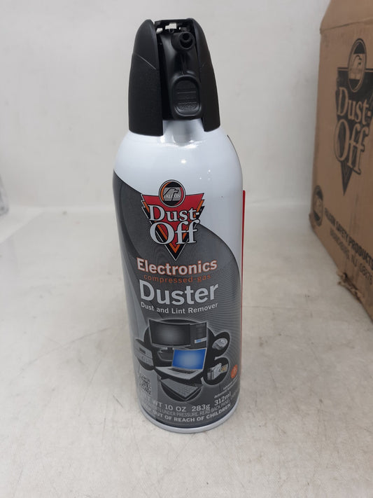 12 pk Compressed Air Computer TV Gas Cans Duster 10 oz Dust Off Keyboard Laptop