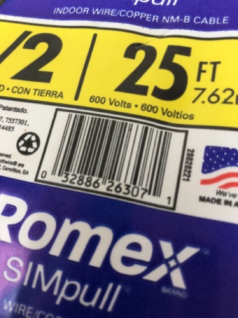 Southwire Company 12/2Nm-Wgx25Ft Building Wire 12/2NM-WGX25 (2543276)