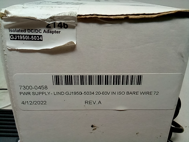 Lind power Mobile solutions isolated DC/DC Adapter - Gamber Dock for Zebra 7300-