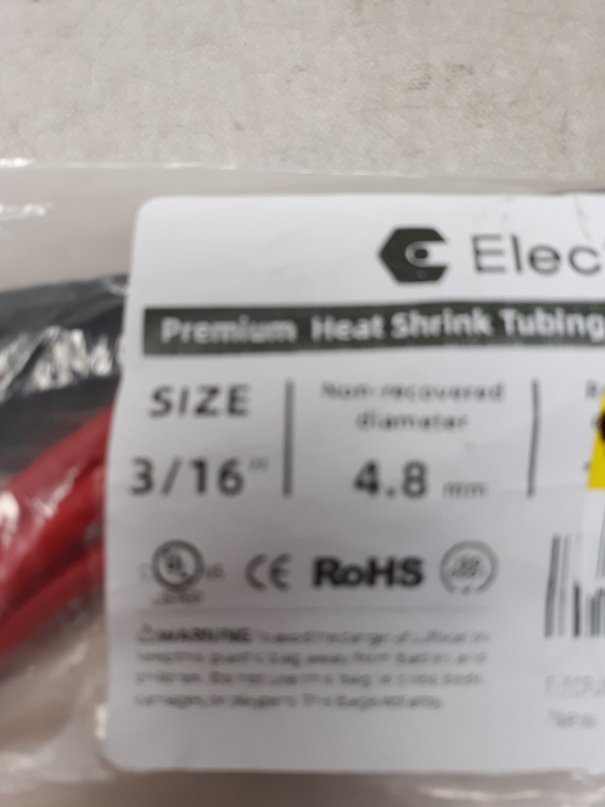 Elecfun Premium Heat Shrink Tubing 3:1 Dual Wall Tube 3/16" - 10"