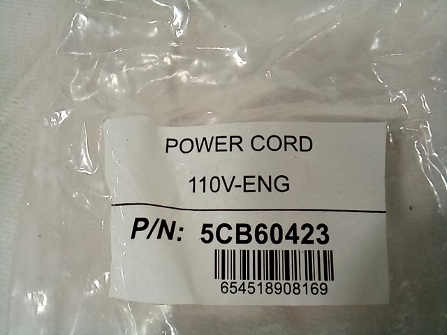 Rohs power cord  110V-ENG , P/N 5CB60423