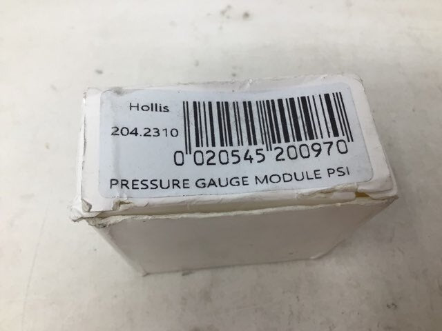 Hollis 204.2310 Pressure Gauge Module PSI Metal w/o Boot Dive Gauge