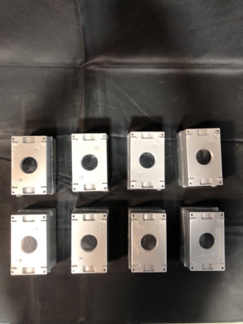 Pass & Seymour WPBD43 Deep Outlet Box Gray 8 Count