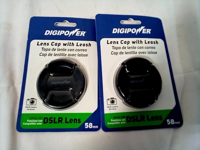 Lot of 2 Digipower DSLR Lens Cap for 58mm DSLR Lens