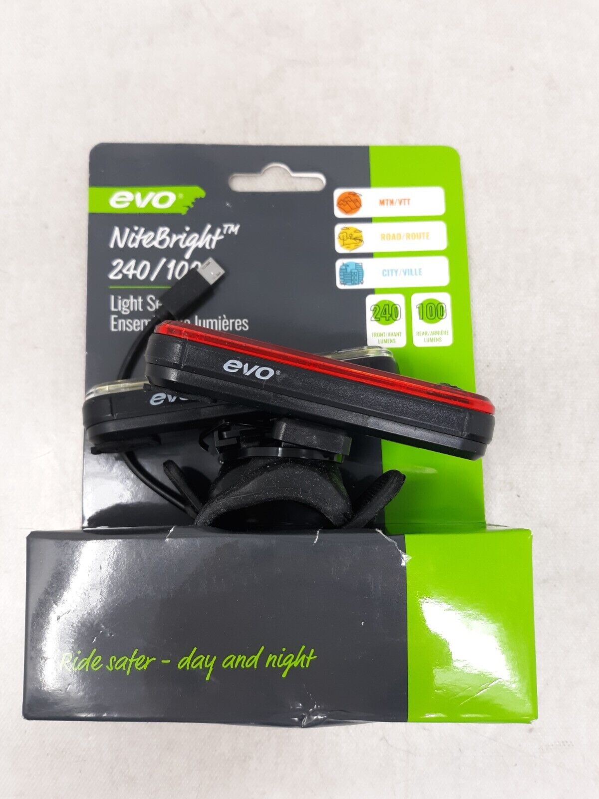 Evo Nitebright 240/100 LED Light Set (front & back)