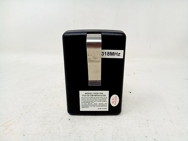 Keystone Radio Control Operator Single Entry Transmitter P220-1KA 318MHz