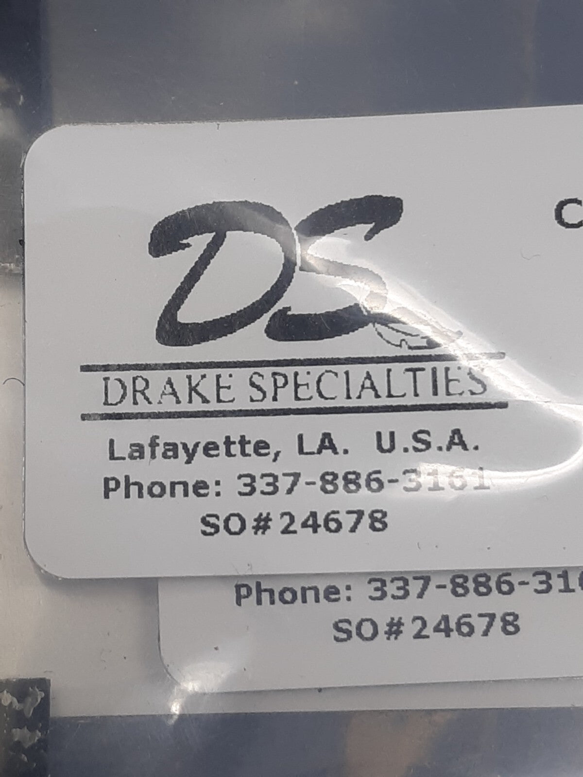 Lot of 10 Drake Specialties Clear PTFE Coupling Spray Shield