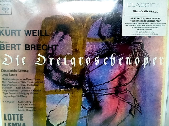 Weill/ Lotte Lenya - Weill: Die Dreigroschenoper Vinyl