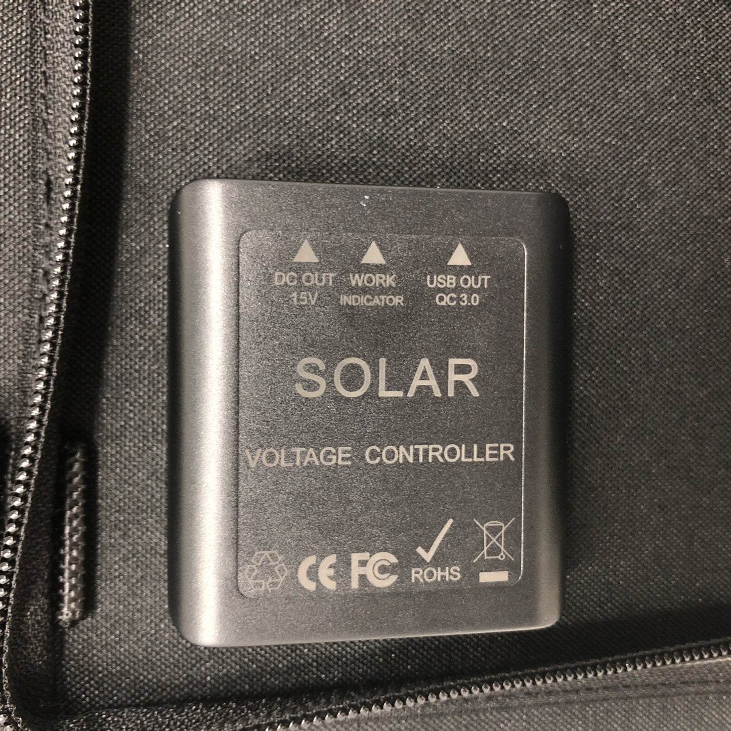 40W Foldable Portable Solar Panel with USB QC 3.0, 15V DC Output