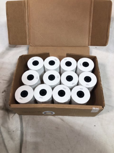 Clover Station Supplies Receipt Paper - 12 Rolls/Case