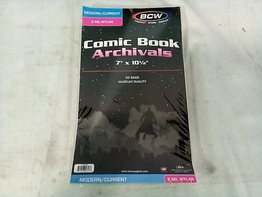 Bcw comic book archival bags 50 ct.