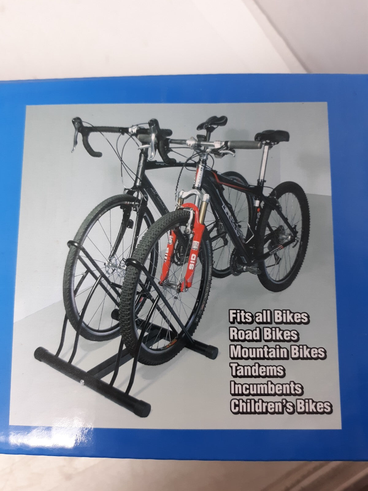 RAD Cycle Mighty Rack Two Bike Floor Stand Bicycle Instant Park