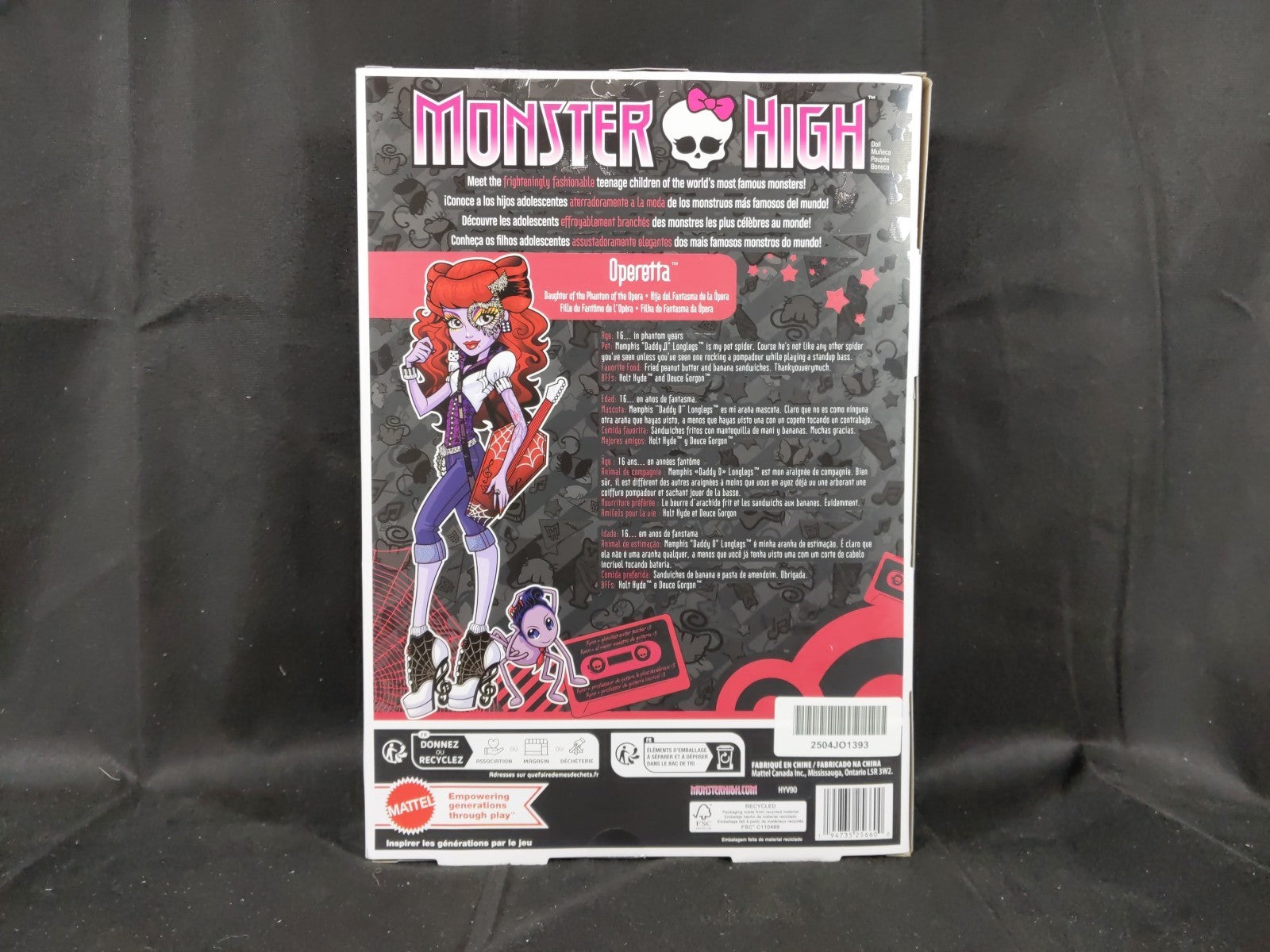 2025 Monster High Operetta Boo-riginal Creeproduction Fashion Doll w/accessories
