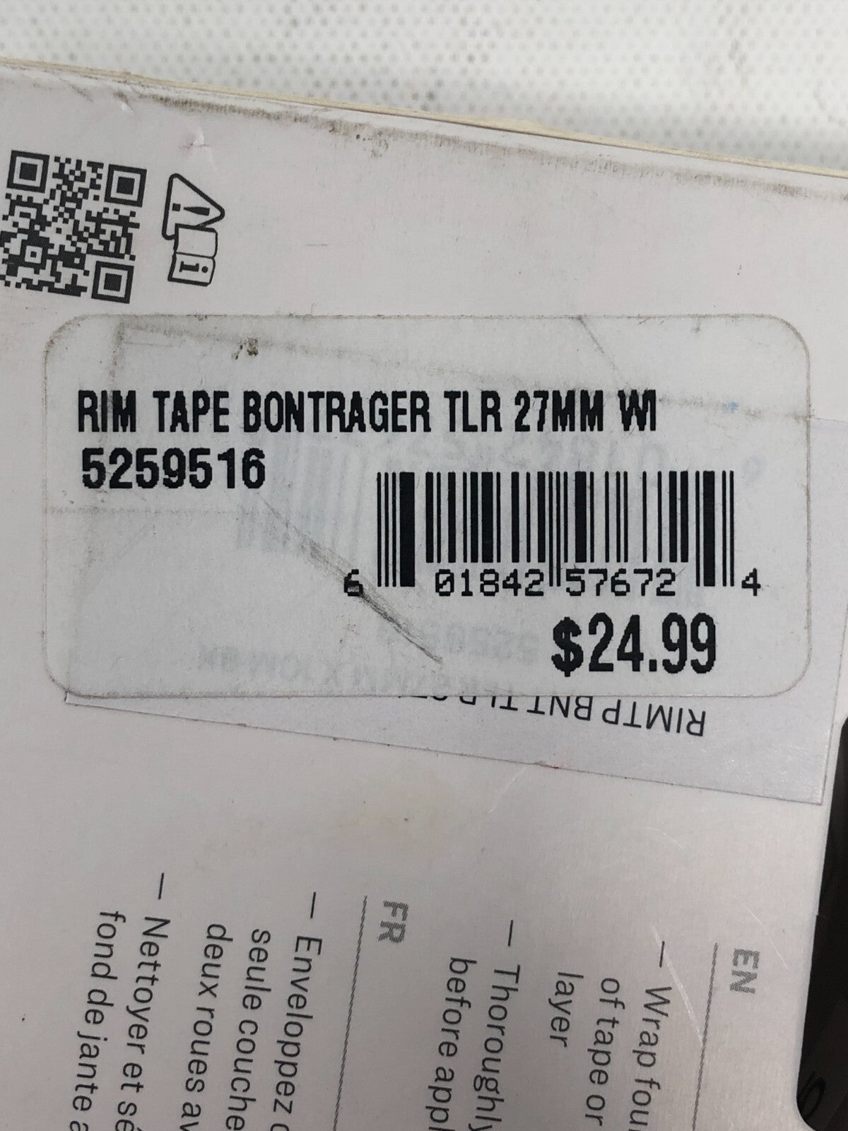 Bontrager TLR Tubeless-Ready Rim Tape ~ 27mm x 10m, Strip for TLR Rims, Black
