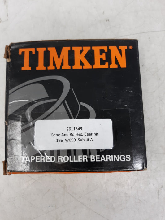 Timken 2611649 Tapered Roller Bearing – Cone and Rollers NP227093 Subkit A