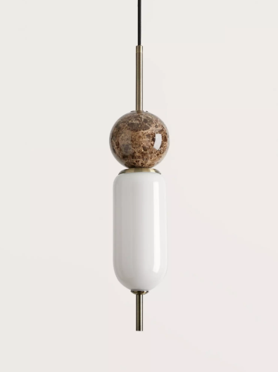 Aromas Designer Light Fixture ANET C1206 marble hanging light