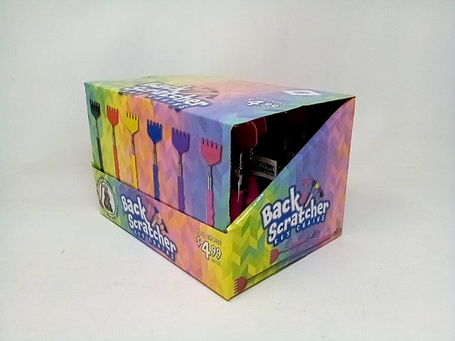 Hi-Way Distributing Back Scratcher Key Chaings Display Case of 21
