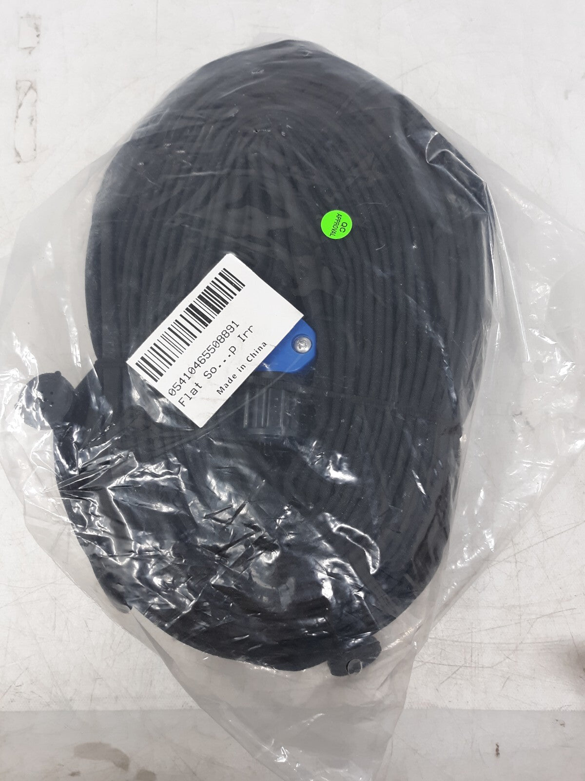 Flat Soaker Hose for Irrigation - Black, Flexible Garden Watering Hose 50ft