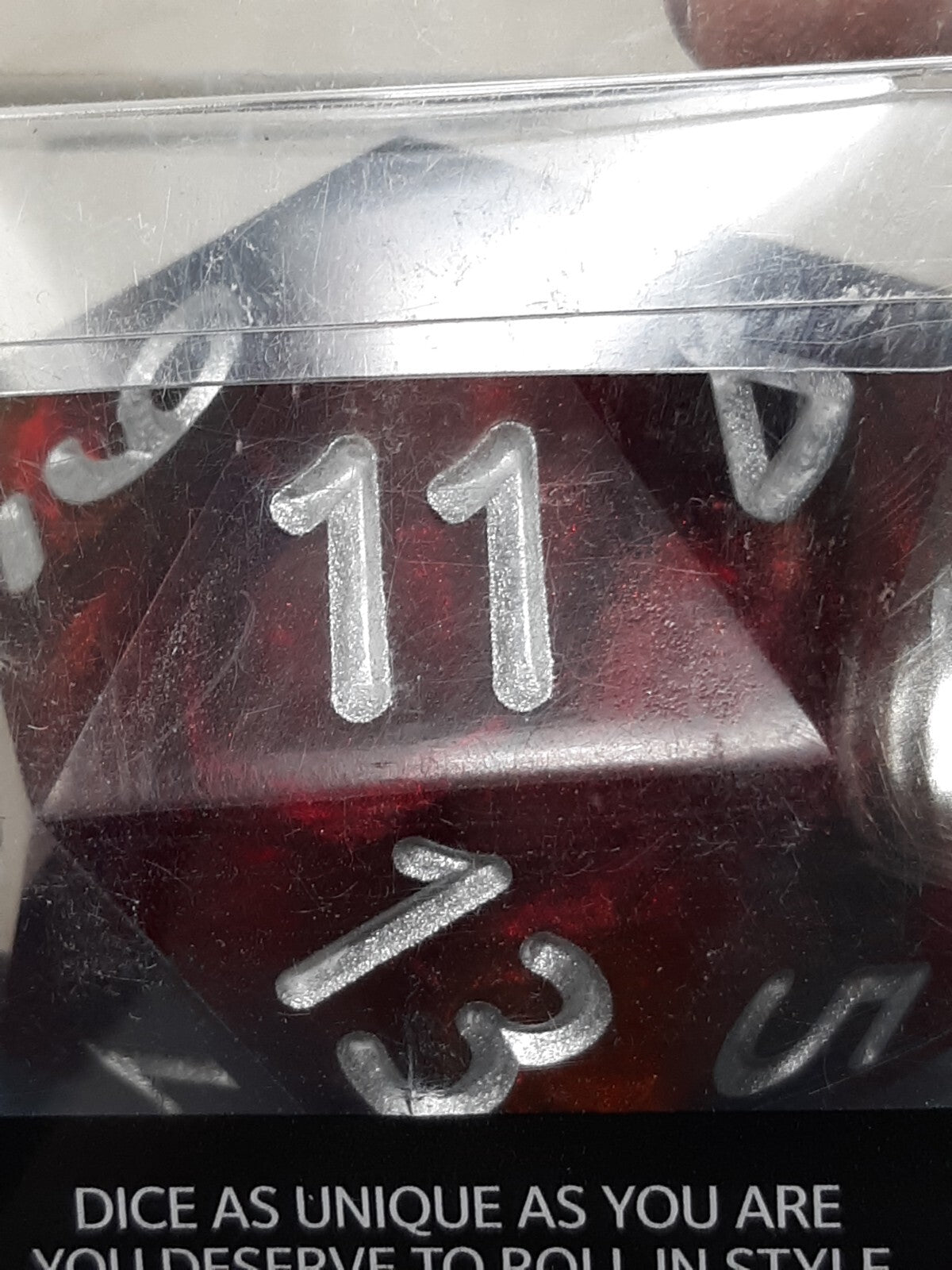 55mm Polished Sharp Edge d20 - Prawject 34