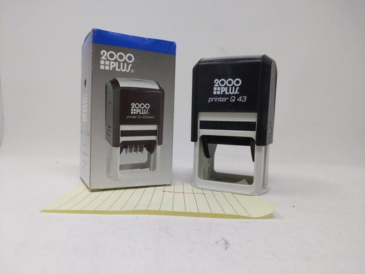2000 PLUS Self-Inking Printer Q 43 / Dater RED ink NON NEGOTIABLE stamp