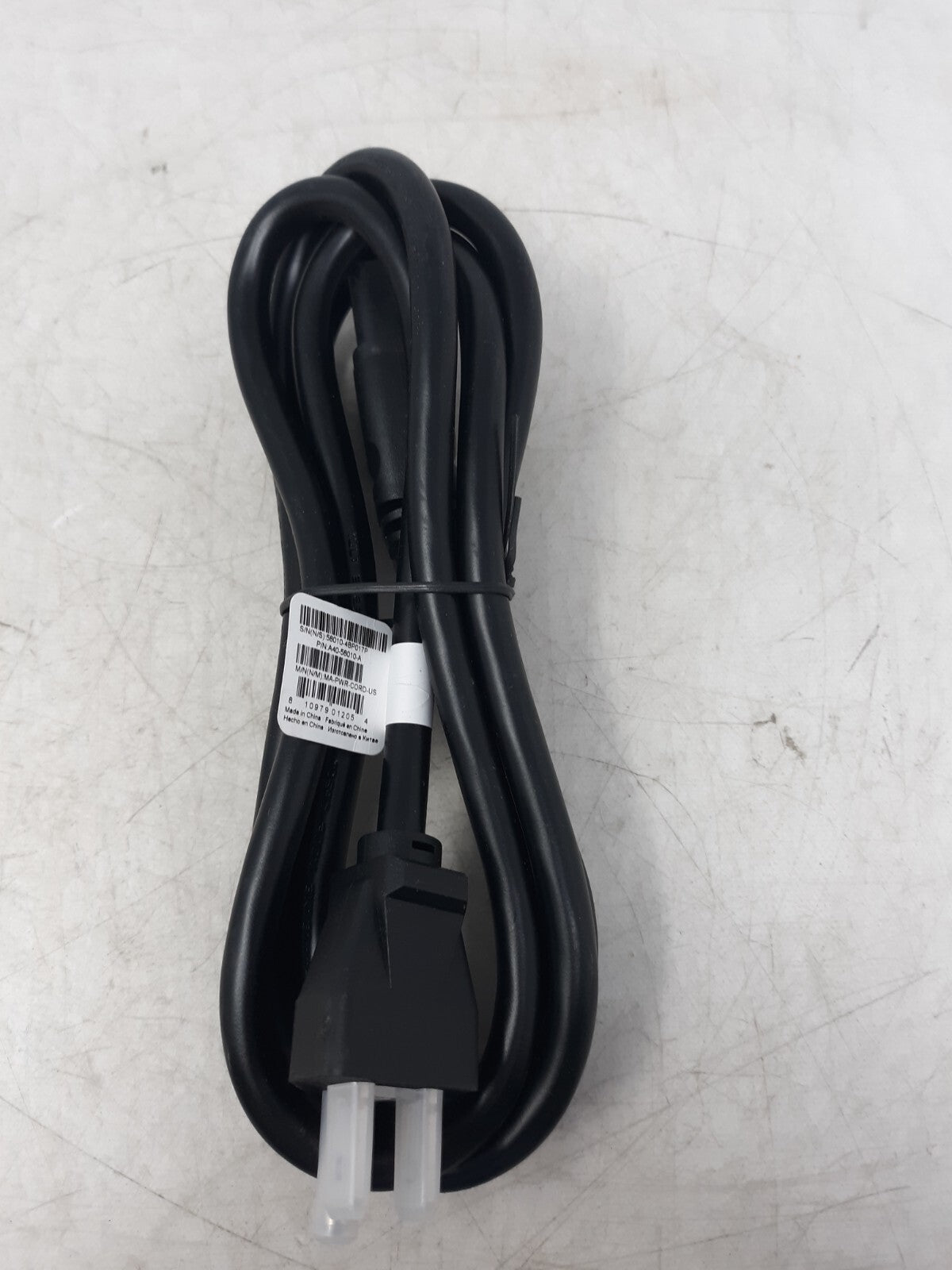 Power Cord MA-PWR-CORD-US P/N A40-58010-A 125V AC 3-Prong to IEC C13 Cable