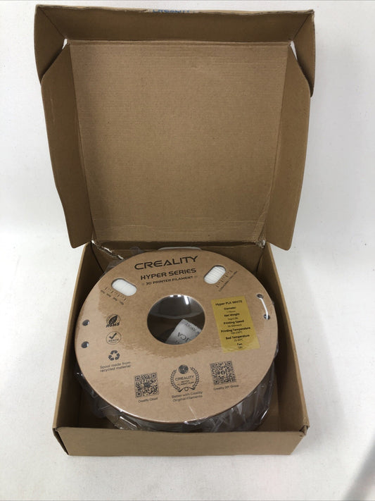 Creality White Filament 1.75mm Hyper PLA High Speed 30-600mm 3D Printer Filament