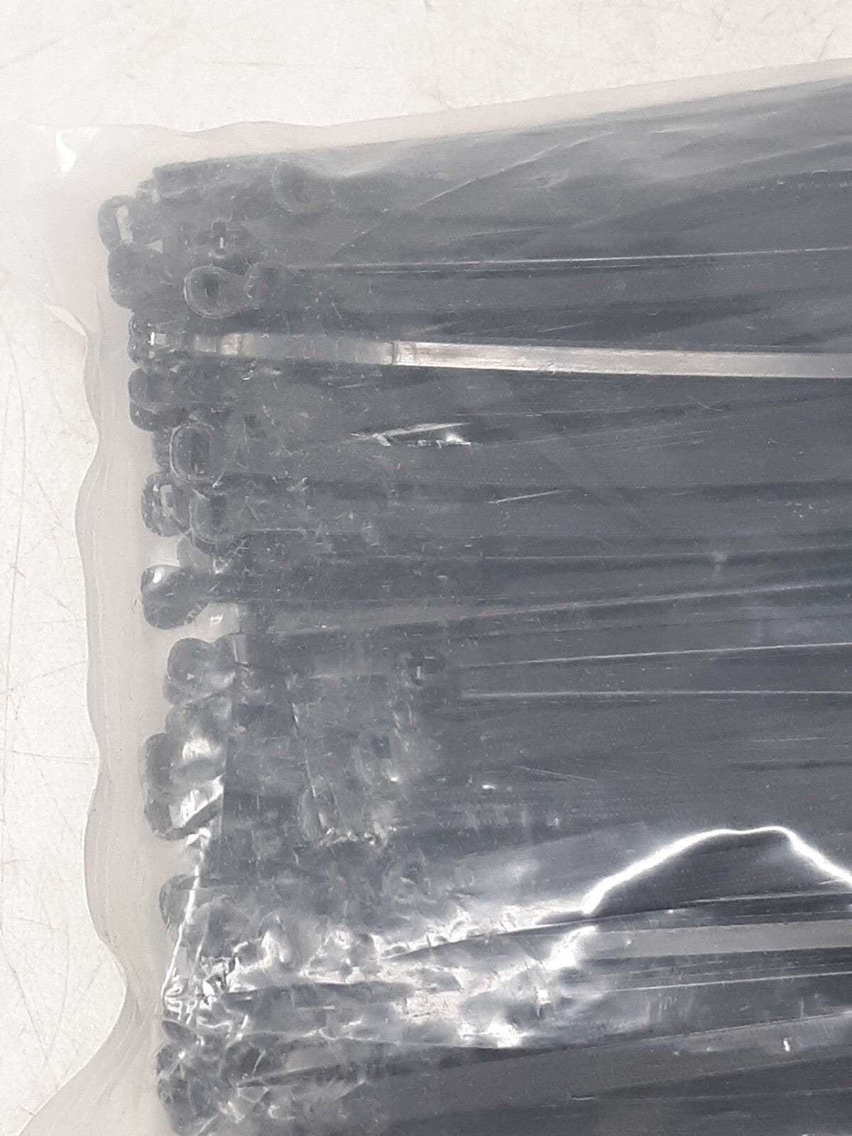 11" Black Metal Tab Cable Ties – Heavy Duty, Pack of 100