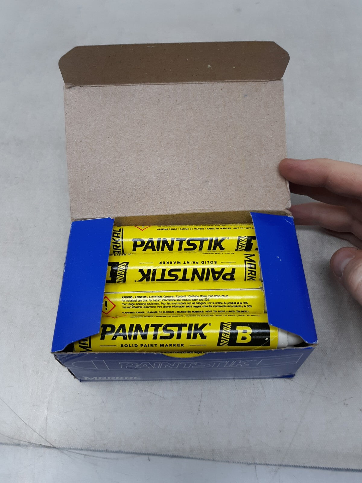 (PACK OF 12) Markal 80220-B Paintstik Solid Paint Marker Crayon Black (HR)